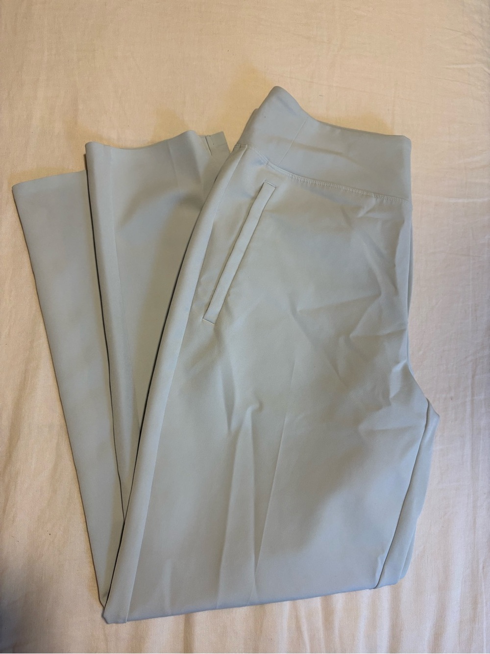 Athleta Pale light blue Stretch Tapered Pants